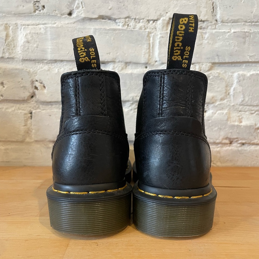 Dr. Martens 2976 Lo Rogue Black Leather Chelsea Boots UK4 EU37 - Picture 6 of 7